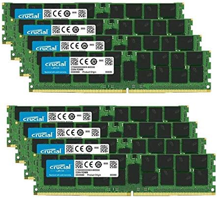 צרור זיכרון מכריע עם 512GB DDR4 PC4-25600 3200MHz זיכרון שרת רשום