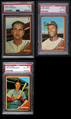 1962 Topps Baseball Numbell Numbe Numbe Set Ex/MT